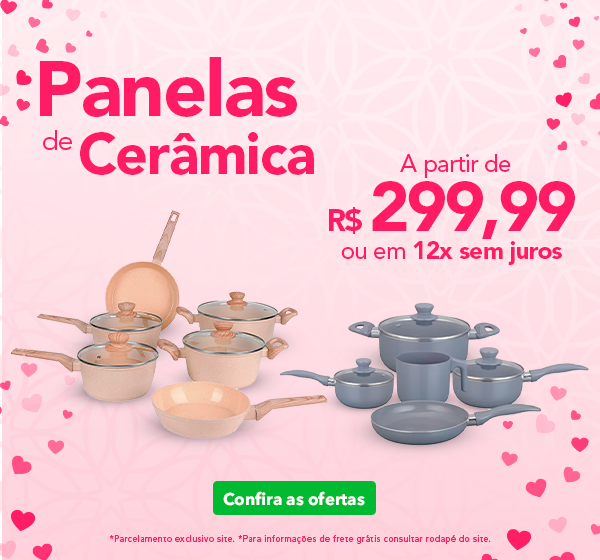 Panelas de Cerâmica - Dia das Mães